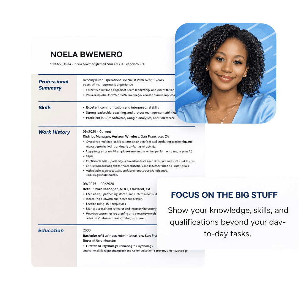 Professional CV Example